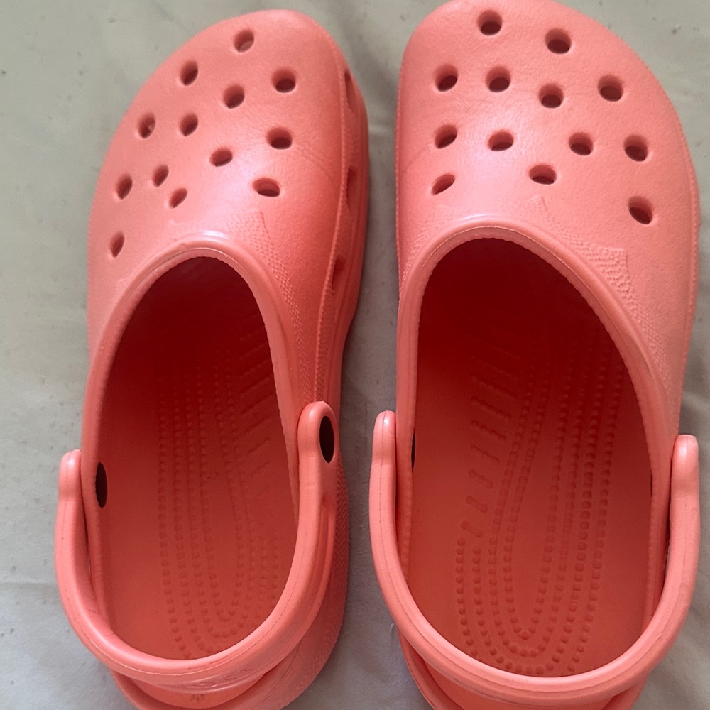 CROCS Coral Pink Classic Clog Sandals